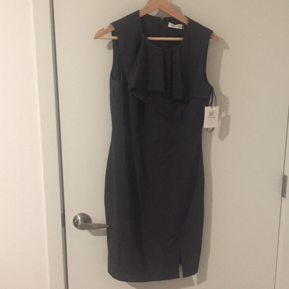 Calvin Klein NWT Charcoal Dress Sz 6